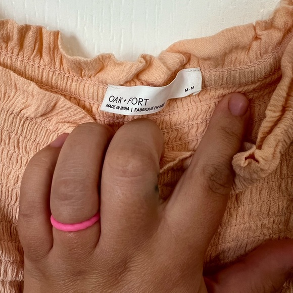 Oak + Fort • Smocked Midi Dress • Size M - Picture 2 of 6